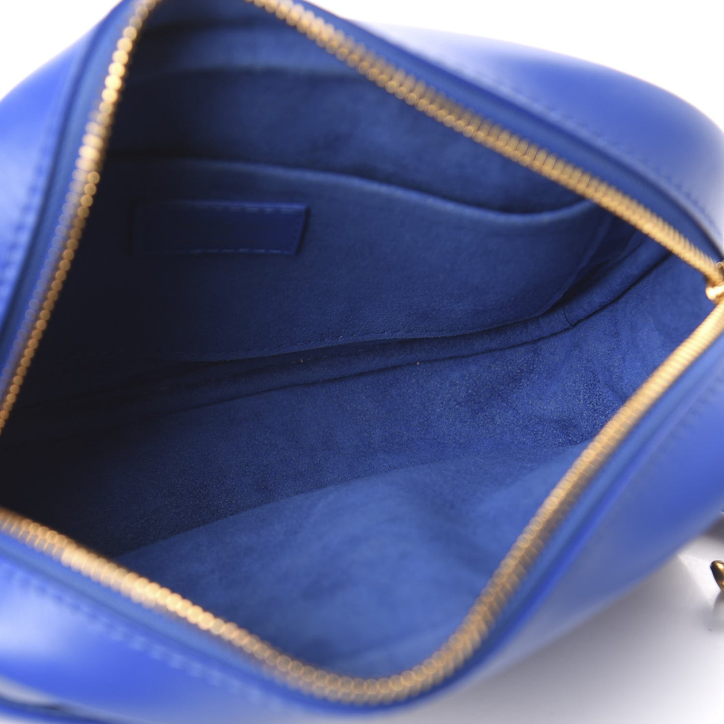 Calfskin New Wave Camera Bag Bleu Neon
