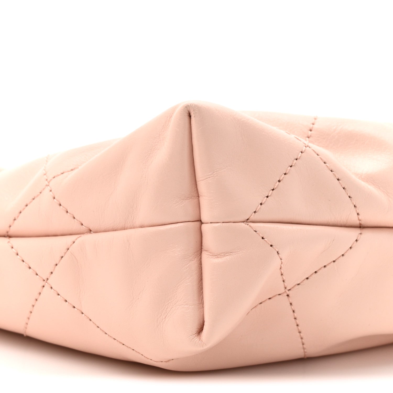 Chanel Shiny Calfskin Quilted Mini Chanel 22 Light Pink 10 of 10