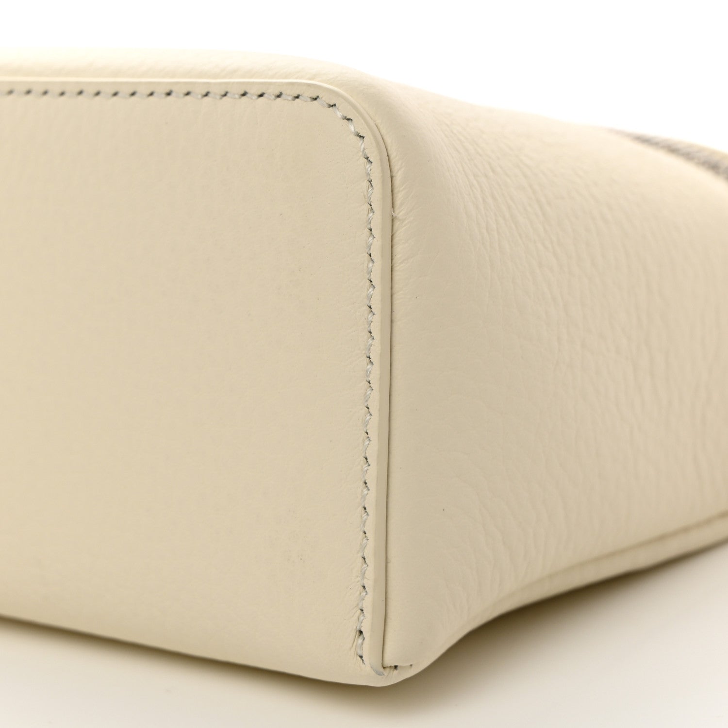 Loro Piana Grained Calfskin L19 Extra Pocket Pouch Whisper White 9 of 9