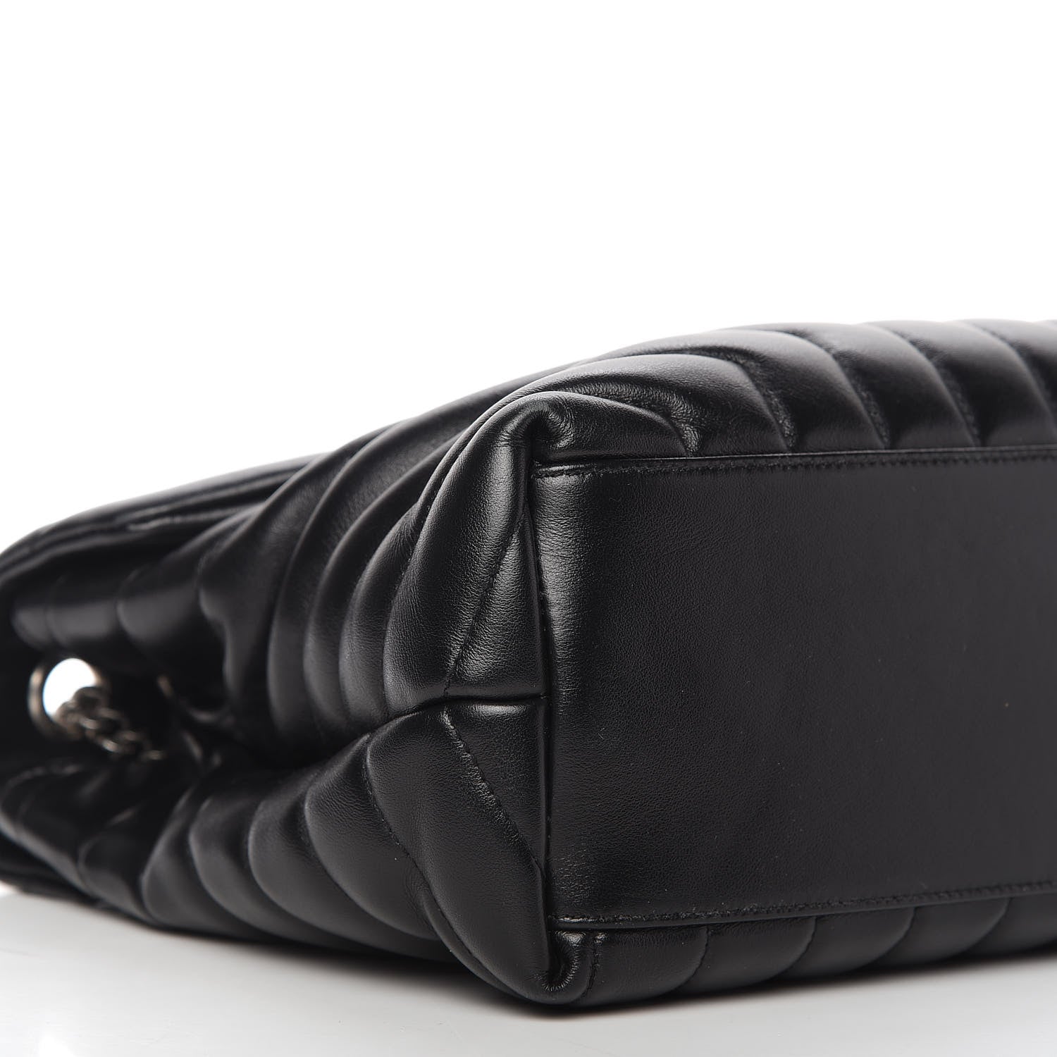 Saint Laurent Calfskin Y Quilted Monogram Medium Loulou Chain Satchel Black 5 of 17
