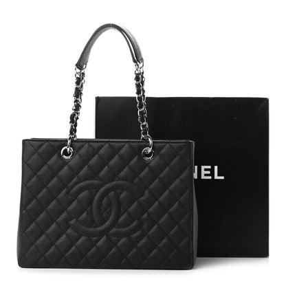 Chanel Caviar Quilted Grand Shopping Tote GST Black 10 of 10