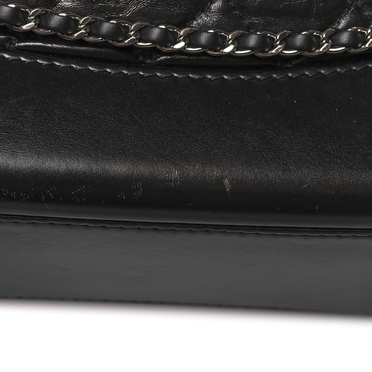 Chanel Aged Calfskin Quilted Gabrielle Backpack Black 13 of 14