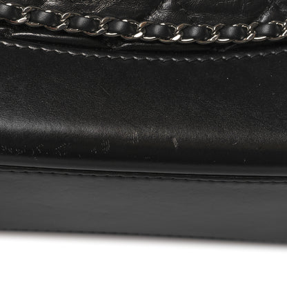 Chanel Aged Calfskin Quilted Gabrielle Backpack Black 13 of 14