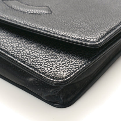 Chanel Caviar Timeless CC Wallet on Chain WOC Black 8 of 12