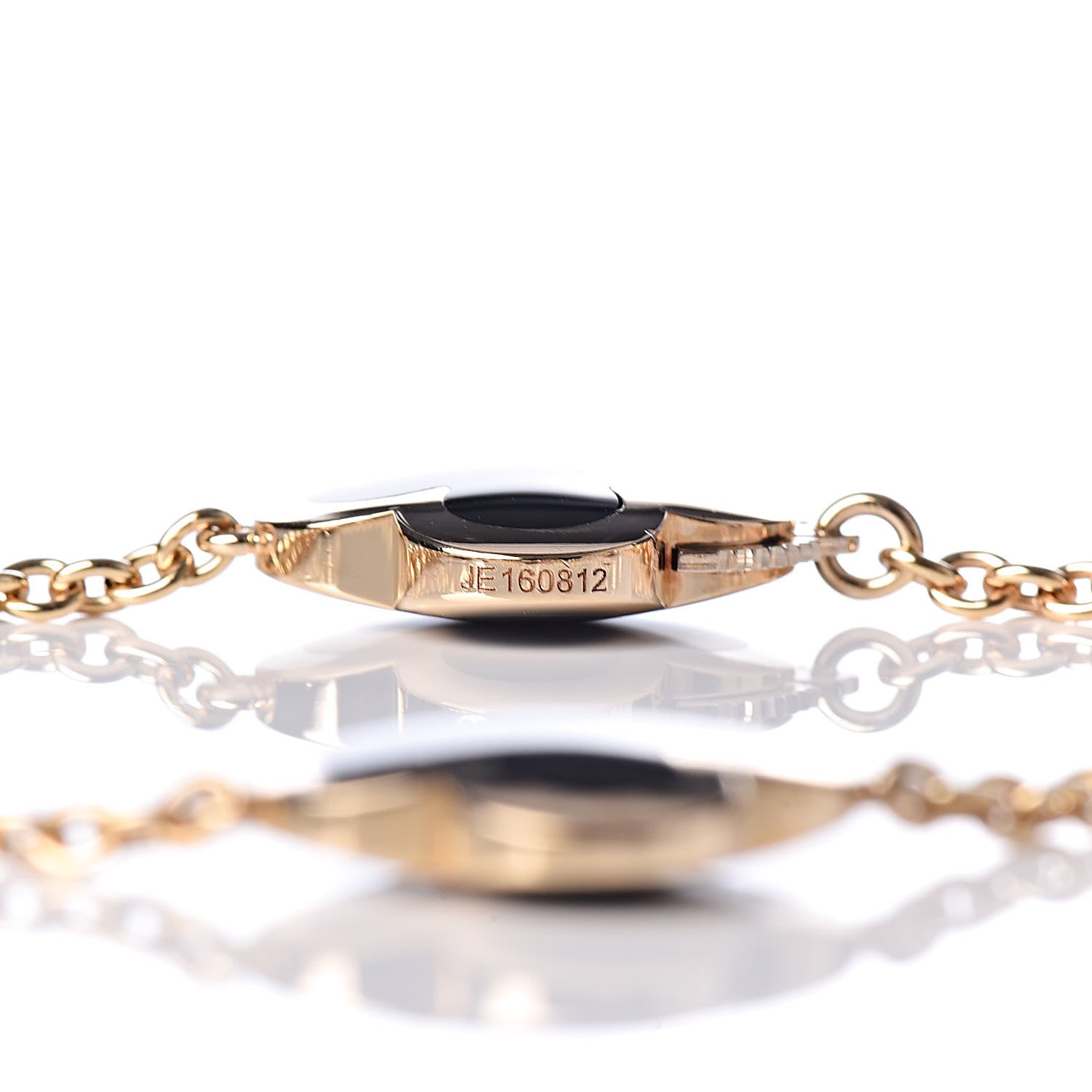 Van Cleef & Arpels 18K Yellow Gold Black Onyx 4 Motifs Pure Alhambra Bracelet 5 of 6