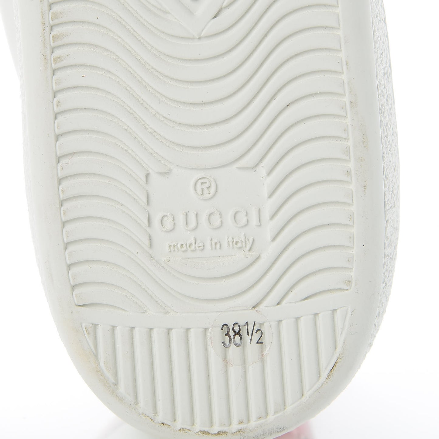 Calfskin Sequins Web Cat Womens Ace Sneakers 38.5 White