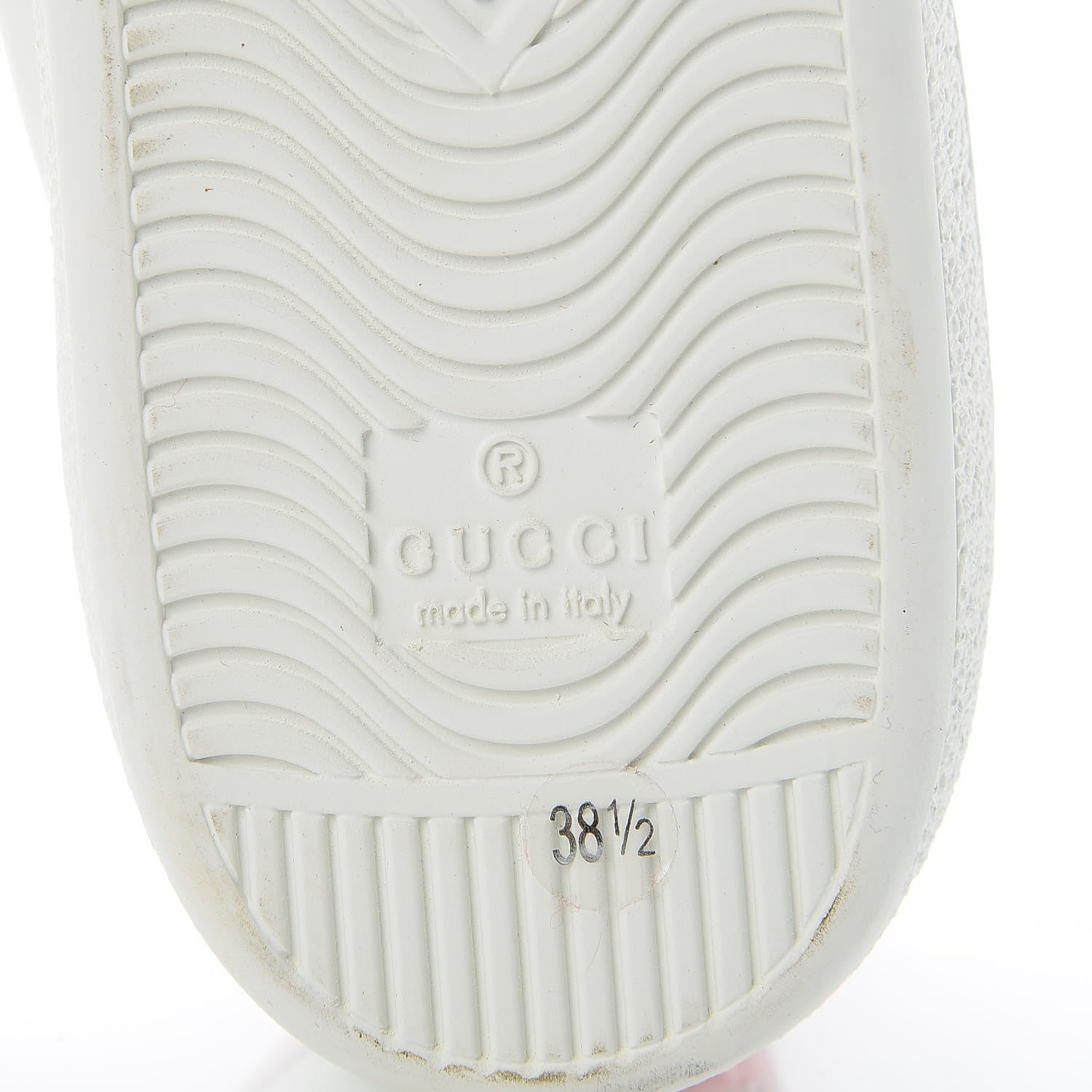 Gucci Calfskin Sequins Web Cat Womens Ace Sneakers 38.5 White 6 of 13