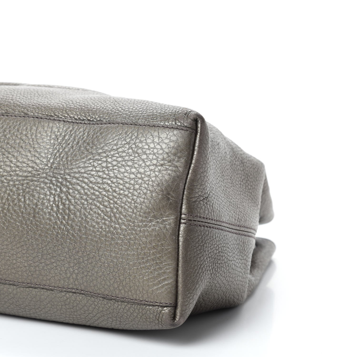 Gucci Metallic Pebbled Calfskin Medium Soho Chain Shoulder Bag Sasso 7 of 17
