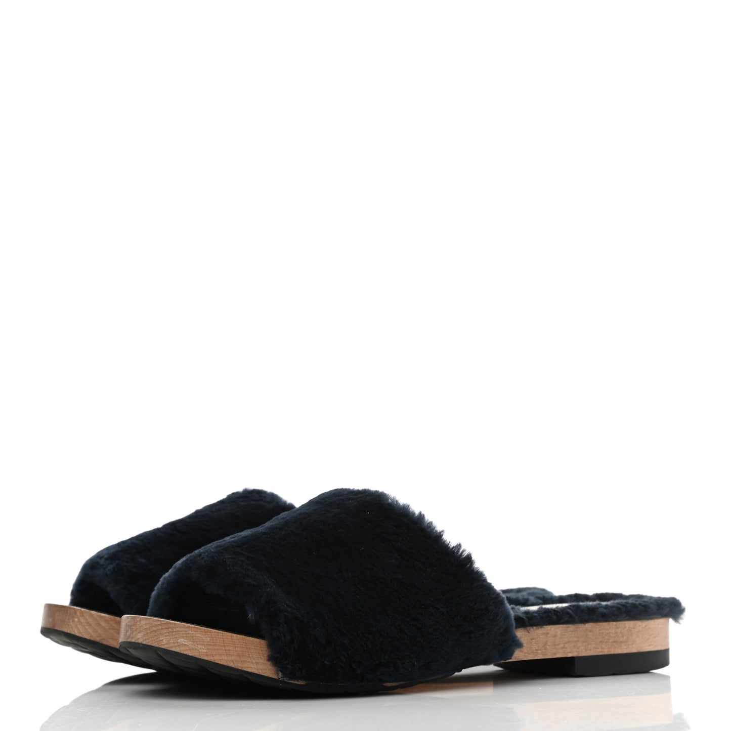Orylag Lambskin Mules 39 Blue