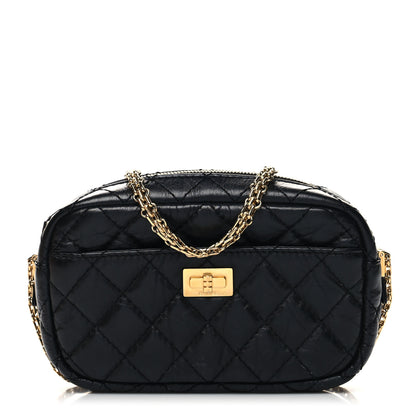 Chanel Aged Calfskin Quilted Mini Reissue Camera Case Black 1 of 10