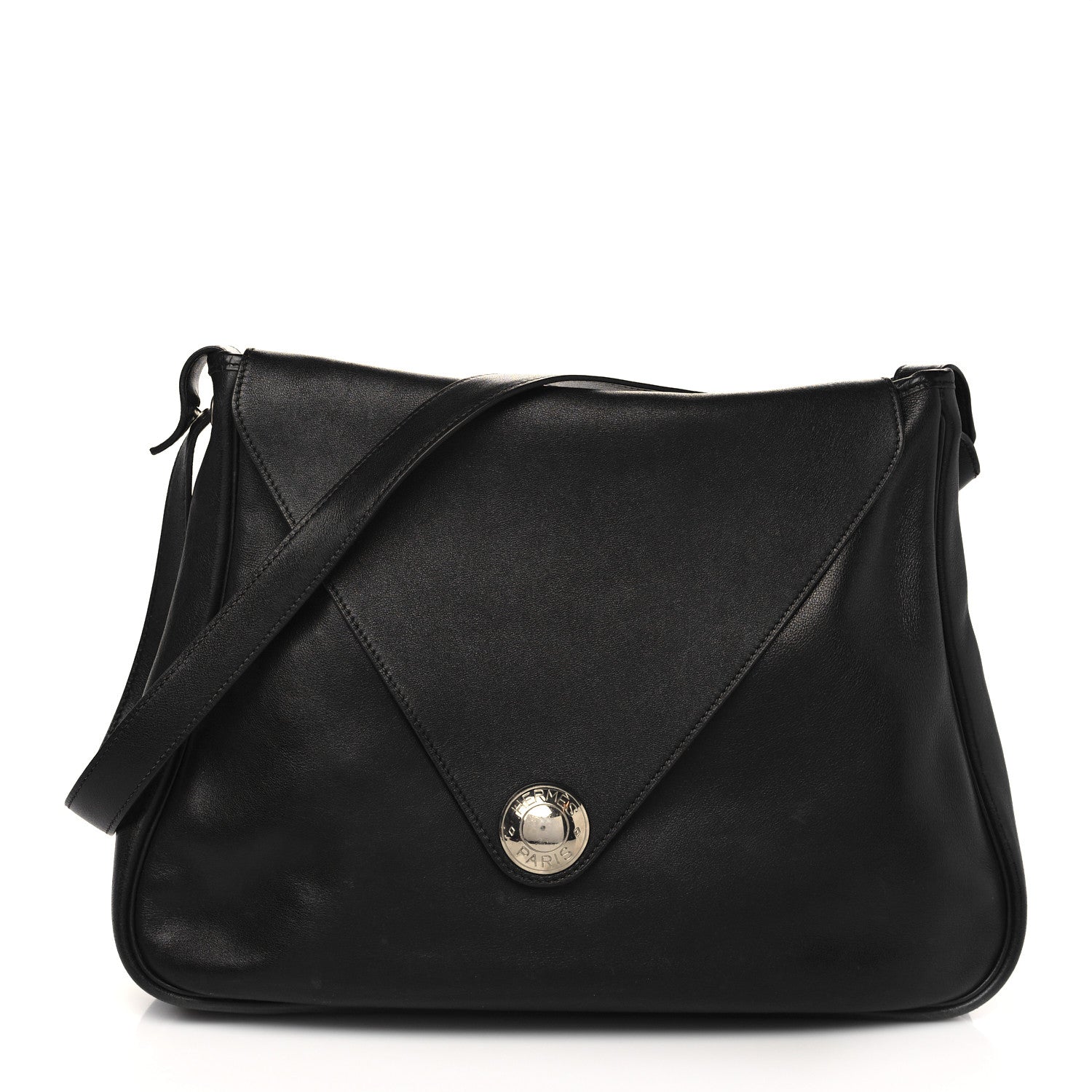 Hermes Lambskin Christine Black 1 of 7