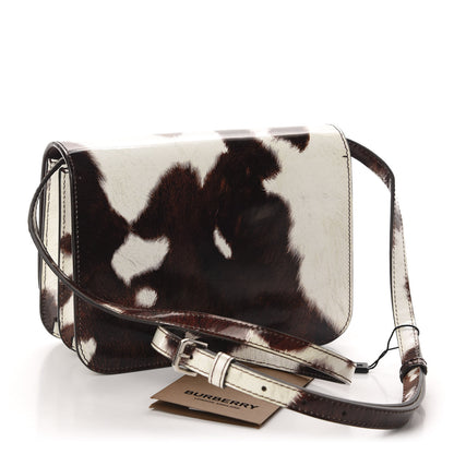 Burberry Patent Calfskin Cow Print Small TB Bag 2 of 9