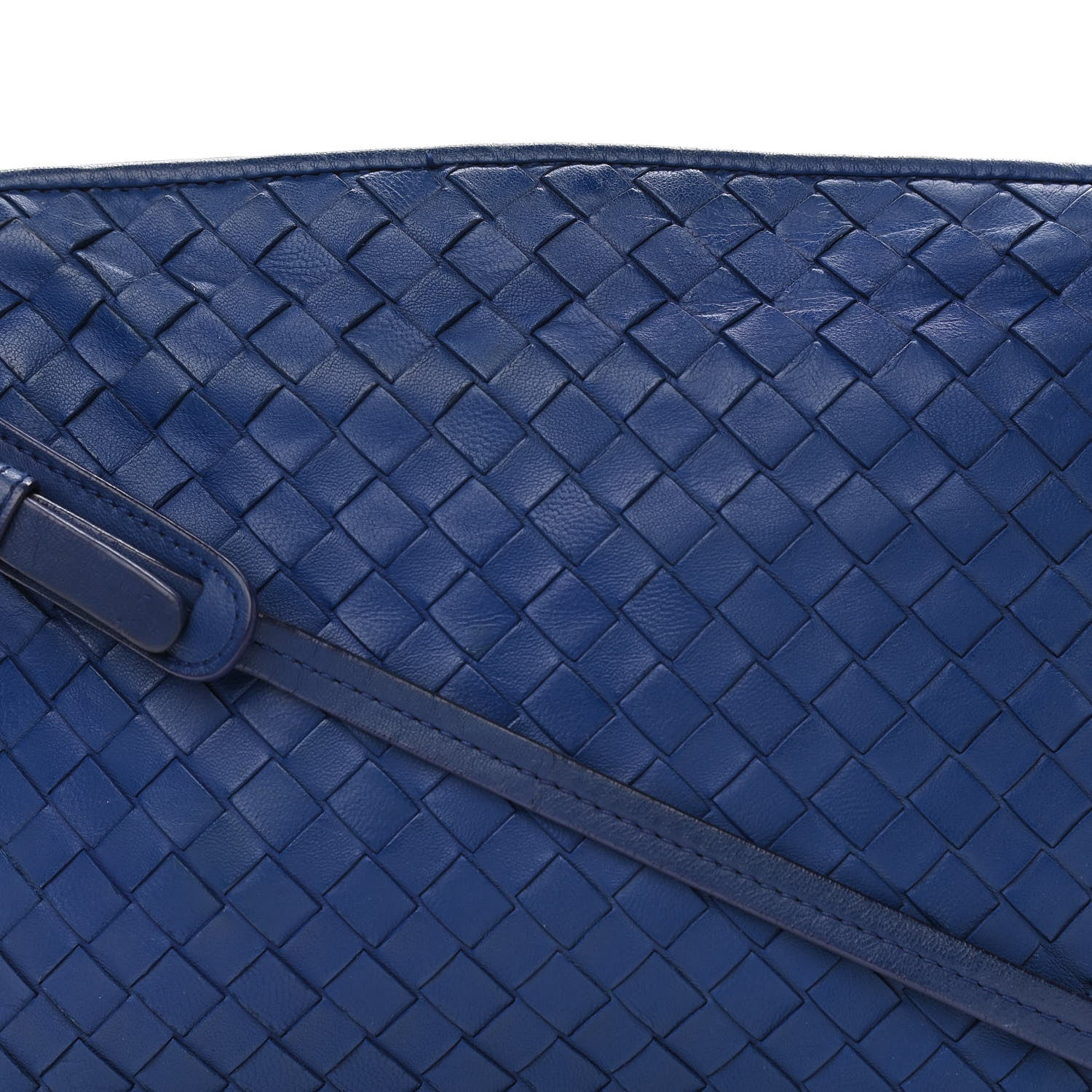 Bottega Veneta Nappa Intrecciato Nodini Crossbody Messenger Blue 9 of 13