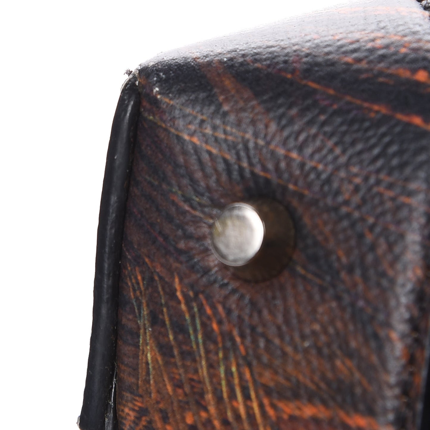 Calfskin Peacock Print Micro Lucrezia