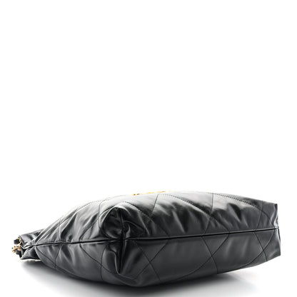 Chanel Shiny Calfskin Quilted Small Chanel 22 Black 5 of 12