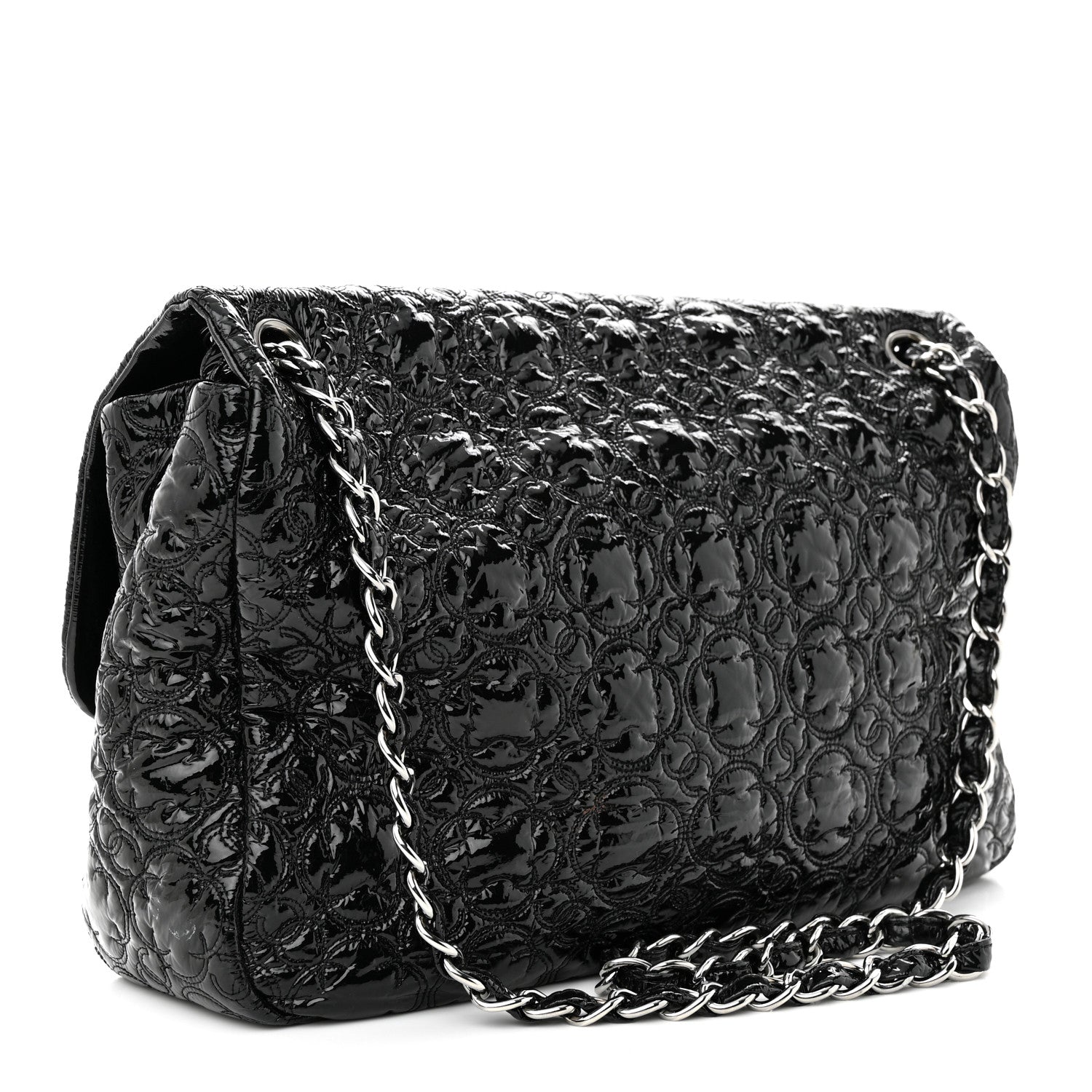 Chanel Vinyl Rock In Moscow Single Flap Black 3 of 10