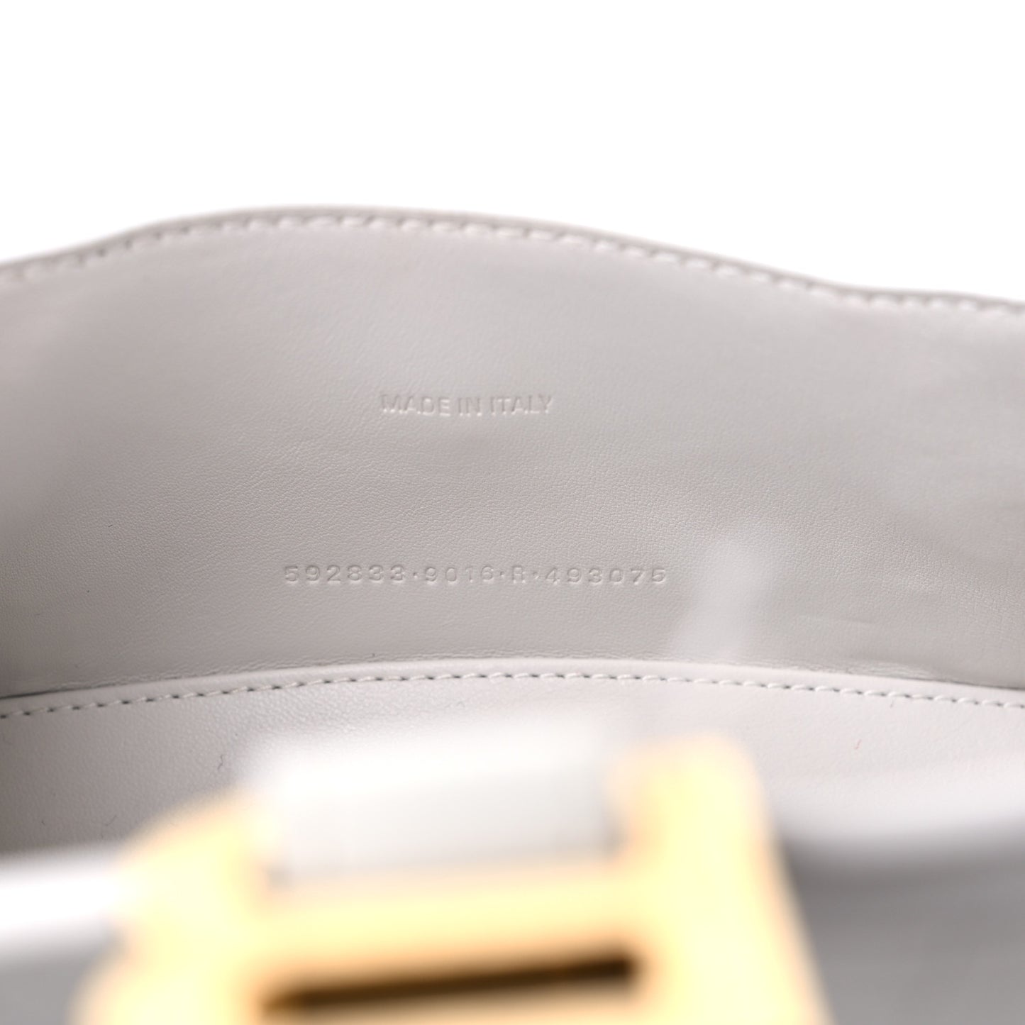 Shiny Calfskin Crocodile Embossed Hourglass Top Handle Bag XS White
