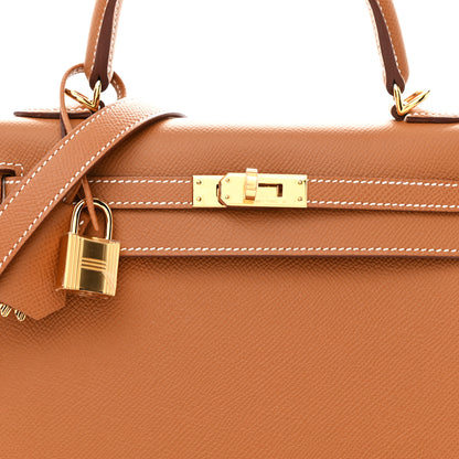 Hermes Epsom Kelly Sellier 25 Gold 7 of 10