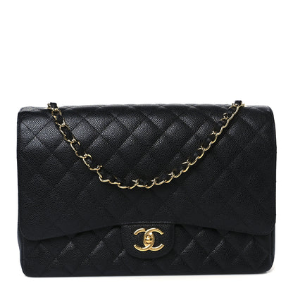 Chanel Caviar Quilted Maxi Double Flap Black 1 of 12