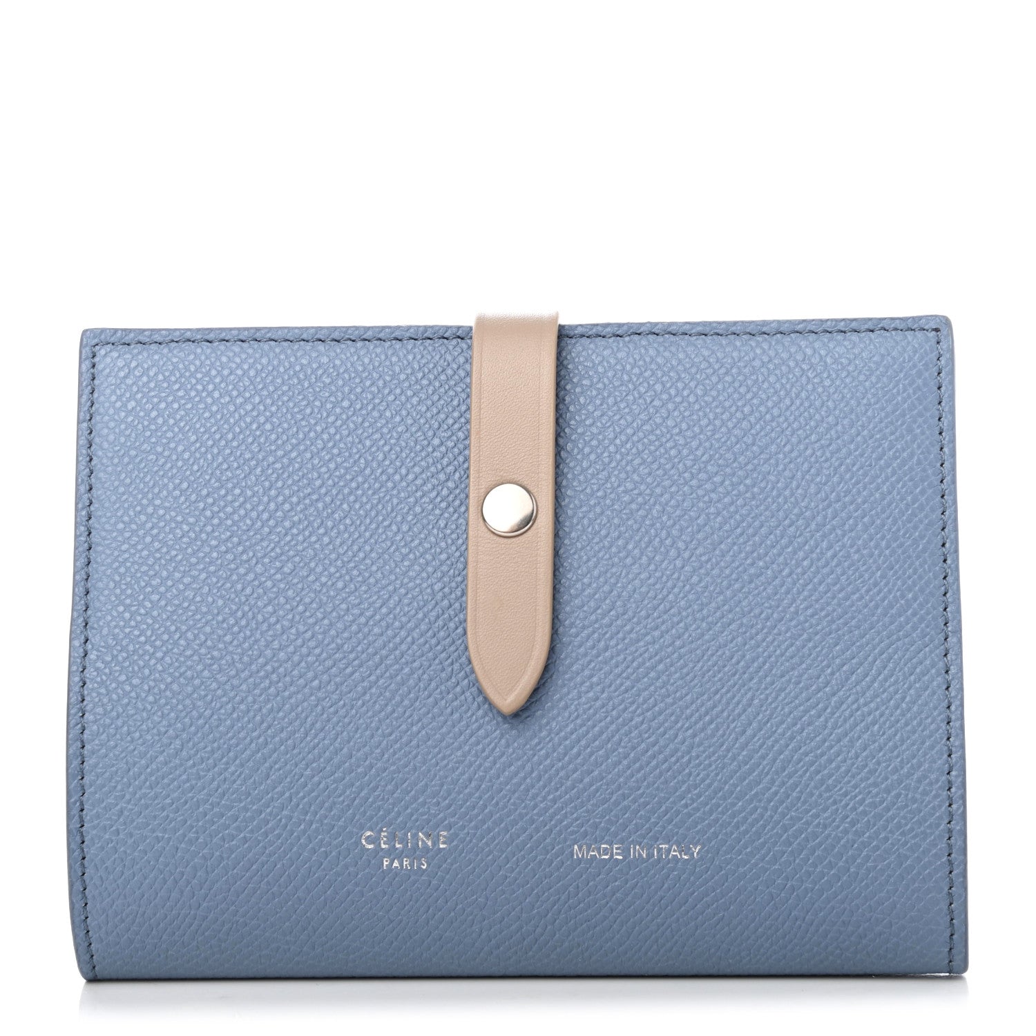 Celine Grained Calfskin Strap Passport Cover Porcelain 2 of 8