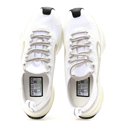 Gucci Technical Knit Fabric Waves Womens Gucci Run Sneakers 35.5 Great White Thunder 2 of 8