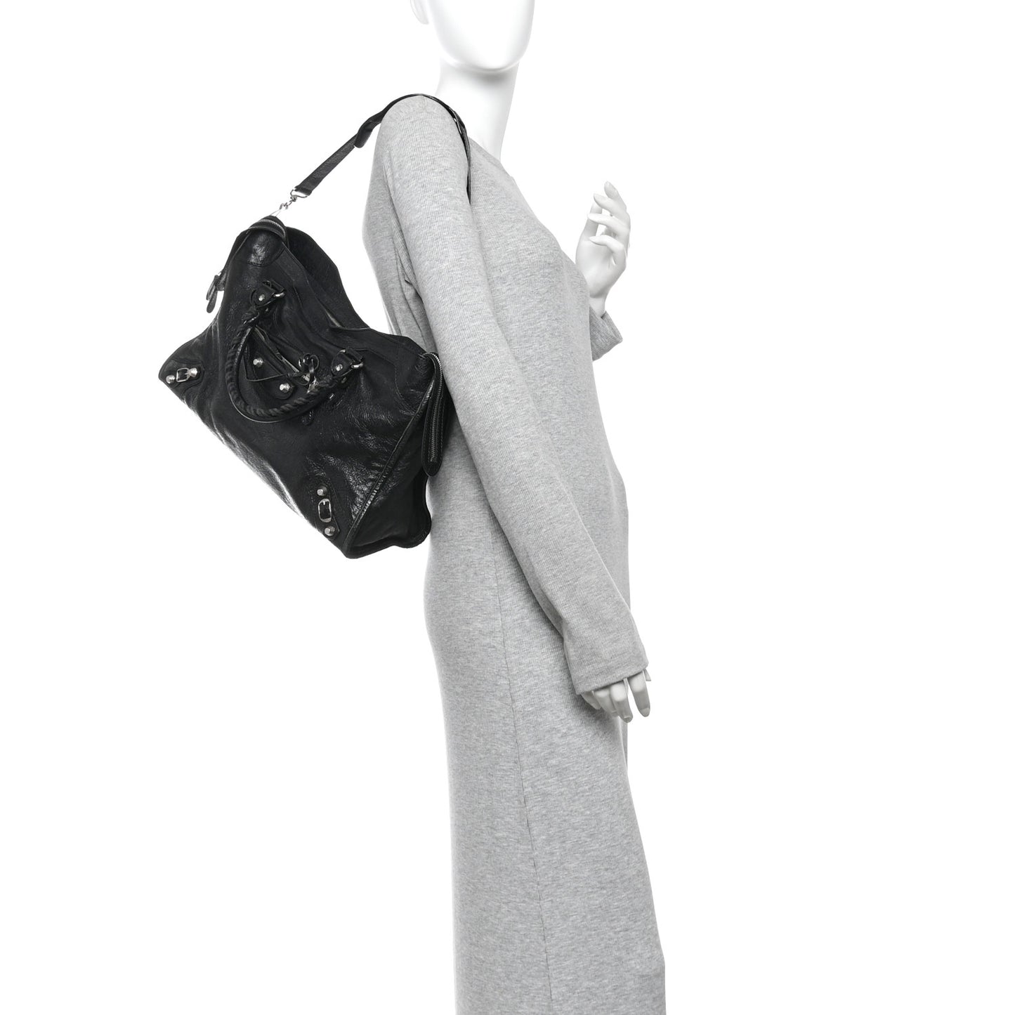 Agneau Giant 12 Silver Hardware City Black
