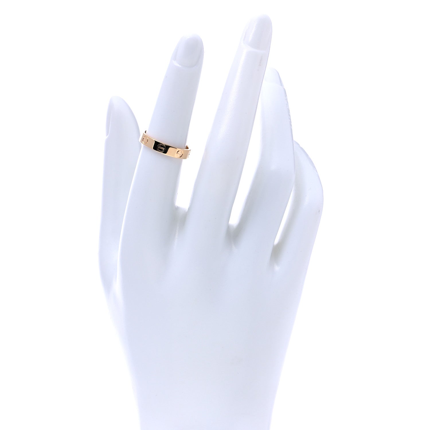 Cartier 18K Yellow Gold 3.5mm LOVE Wedding Band Ring 51 5.75 2 of 5