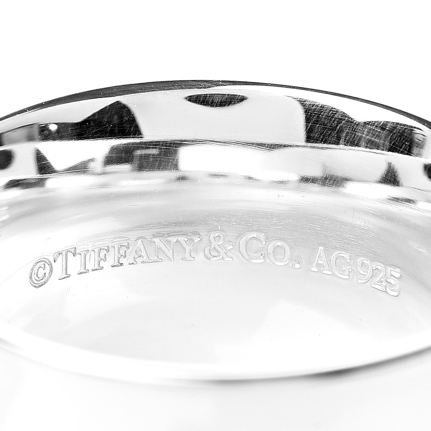 Tiffany Sterling Silver 1837 Belt Band Ring 60 9 4 of 4