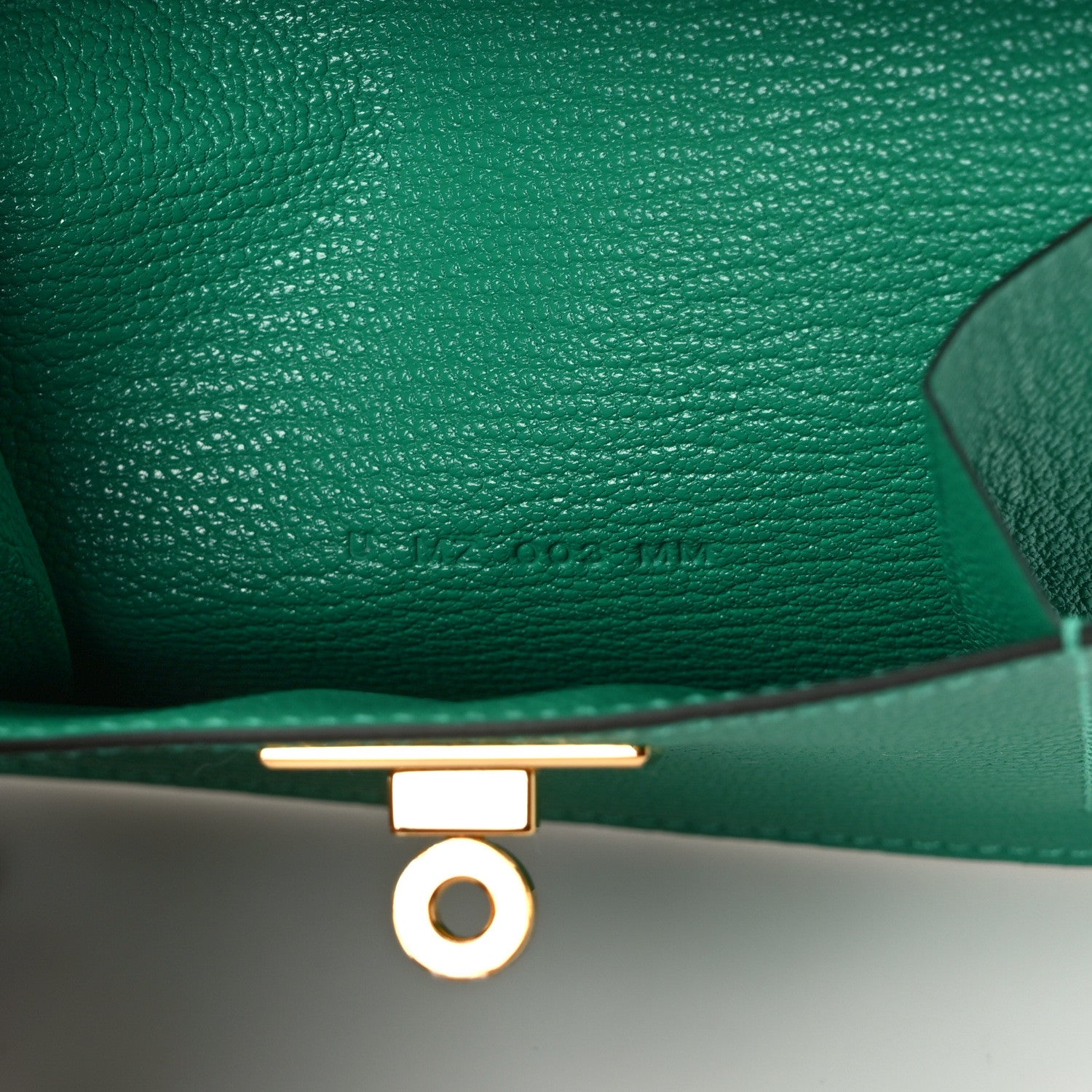 Hermes Chevre Mysore Kelly Pocket Compact Wallet Menthe 7 of 8