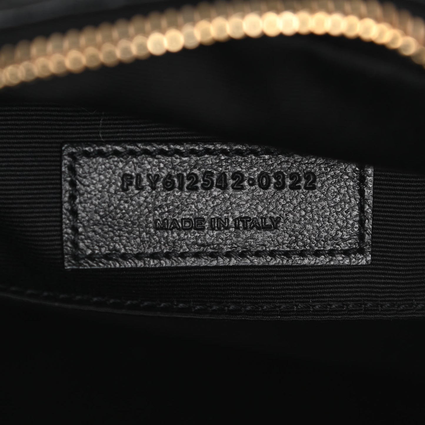 Patent Calfskin Crocodile Embossed Monogram Lou Camera Bag Black