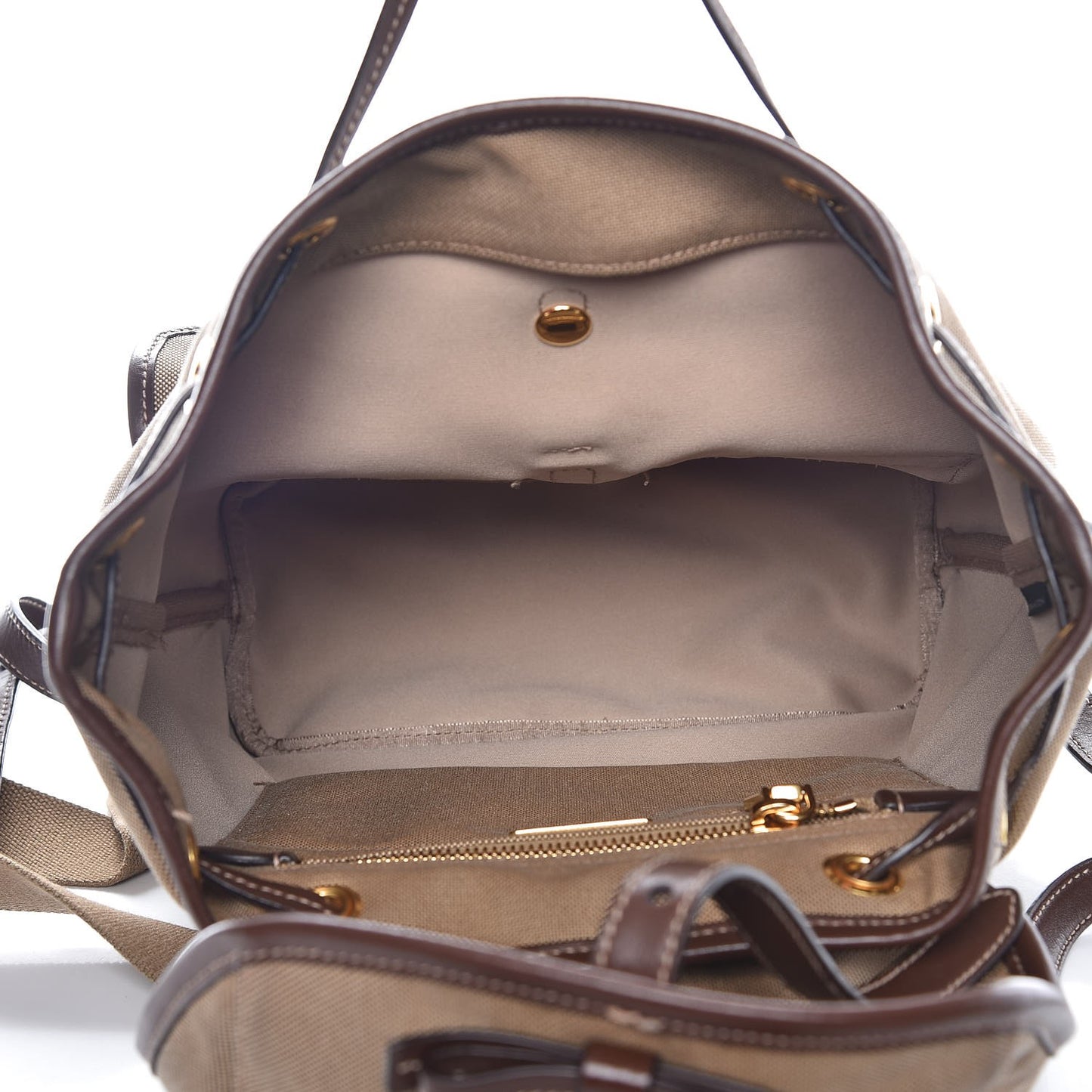 Jacquard Logo Rucksack Backpack Corda Bruciato