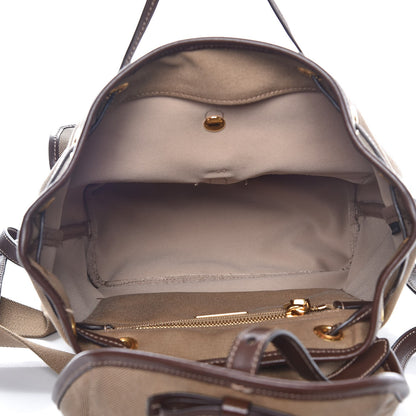 Prada Jacquard Logo Rucksack Backpack Corda Bruciato 5 of 8