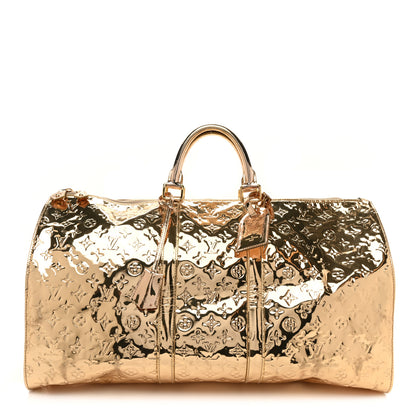 Louis Vuitton Monogram Miroir Keepall 55 Gold 1 of 14