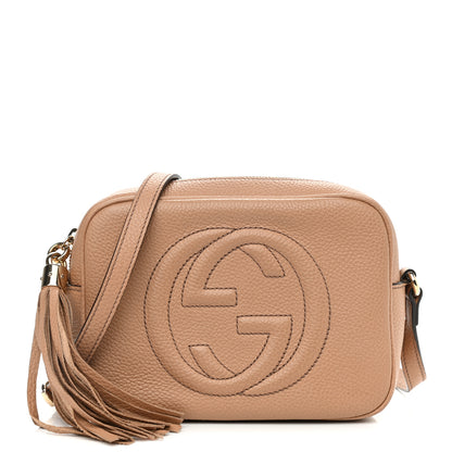 Gucci Pebbled Calfskin Small Soho Disco Bag Camelia 2 of 11