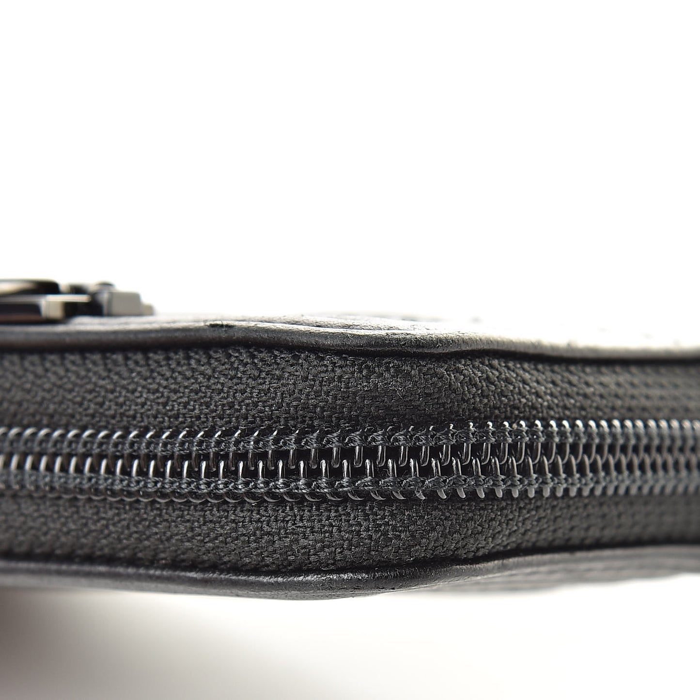 Lambskin Quilted Zip Around Boy Coin Purse Wallet So Black
