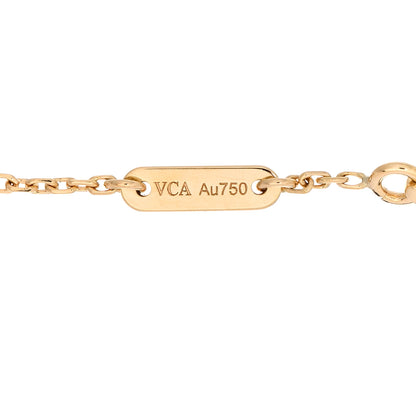 Van Cleef & Arpels 18K Yellow Gold Mother of Pearl Sweet Alhambra Bracelet 3 of 5
