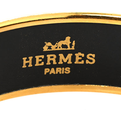 Hermes Enamel Printed Wide Horses Bracelet 65 4 of 5
