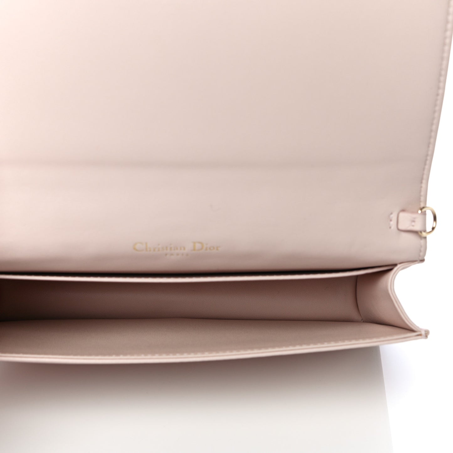 Lambskin Cannage Lady Dior Chain Wallet Beige