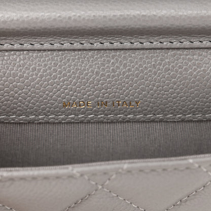Chanel Caviar Quilted Miss Coco Clutch With Chain Grey 7 of 12