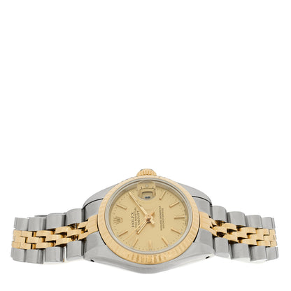 Rolex Stainless Steel 18K Yellow Gold 26mm Oyster Perpetual Datejust Watch Champagne 69173 2 of 4