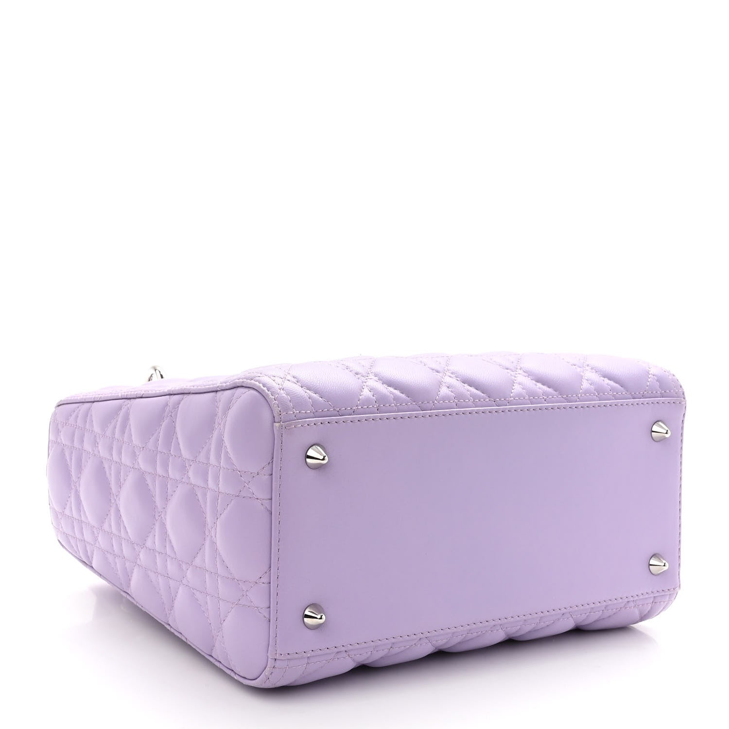 Christian Dior Lambskin Cannage Medium Lady Dior Purple 3 of 13