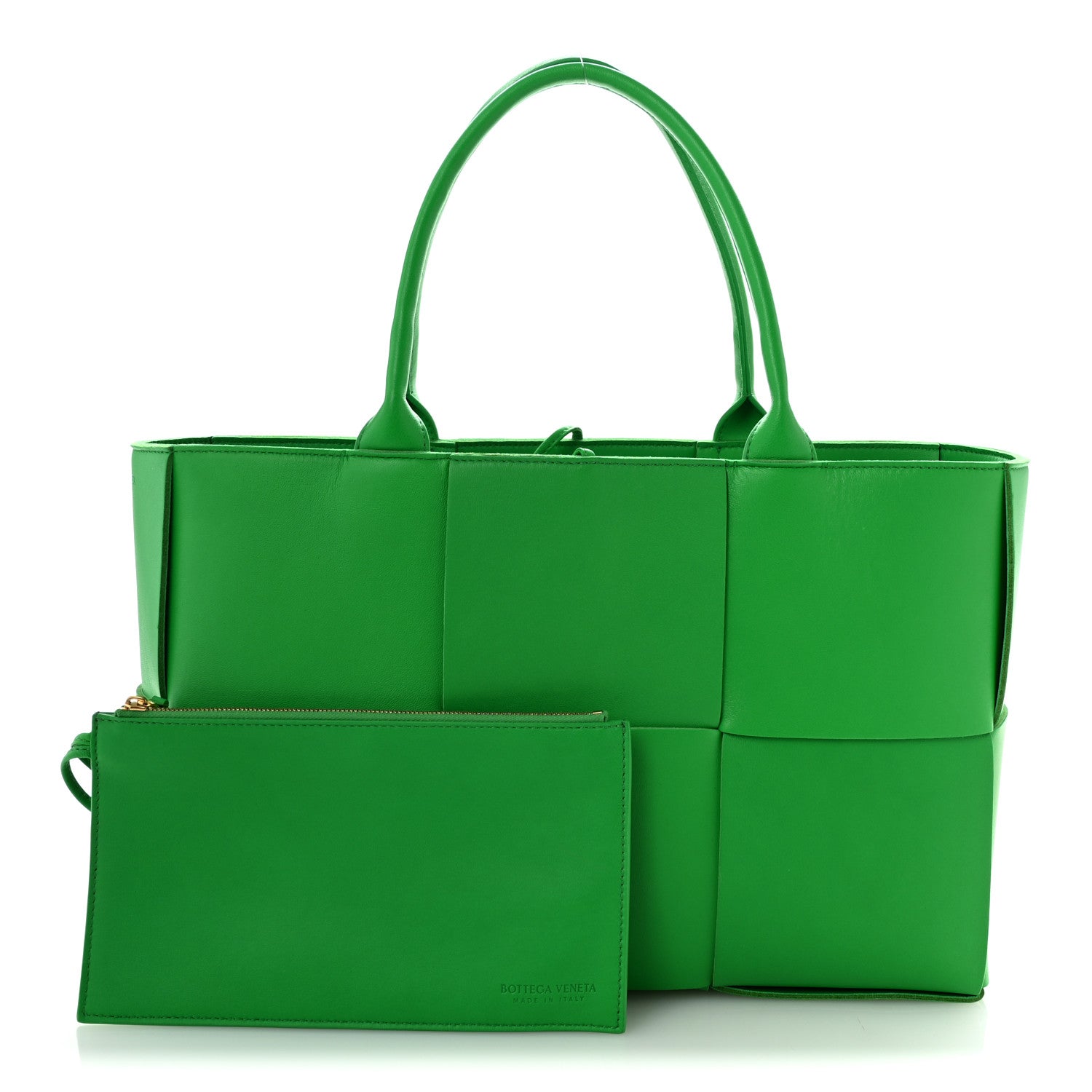 Bottega Veneta Nappa Maxi Intrecciato Medium Arco Tote Parakeet