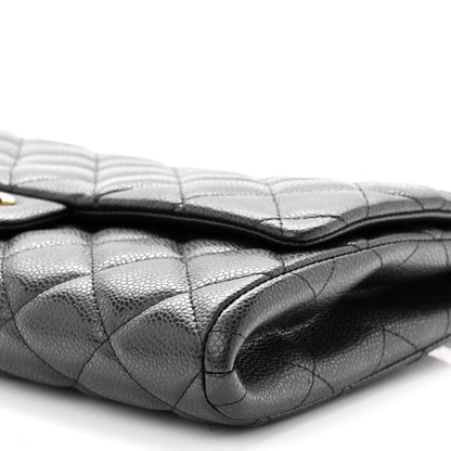 Chanel Caviar Quilted Clutch With Chain Flap Black 10 of 10