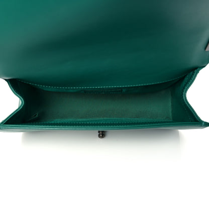 Chanel Lambskin Quilted Medium Boy Flap Green 4 of 11