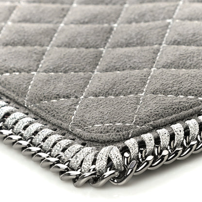 Stella McCartney Shaggy Deer Quilted Falabella Wristlet Grey 9 of 13