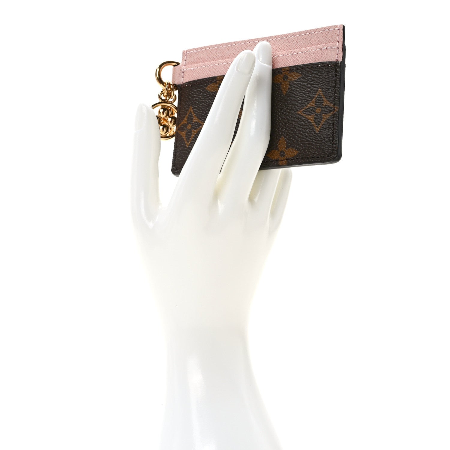 Louis Vuitton Monogram LV Charms Card Holder Rose Ballerine 2 of 7