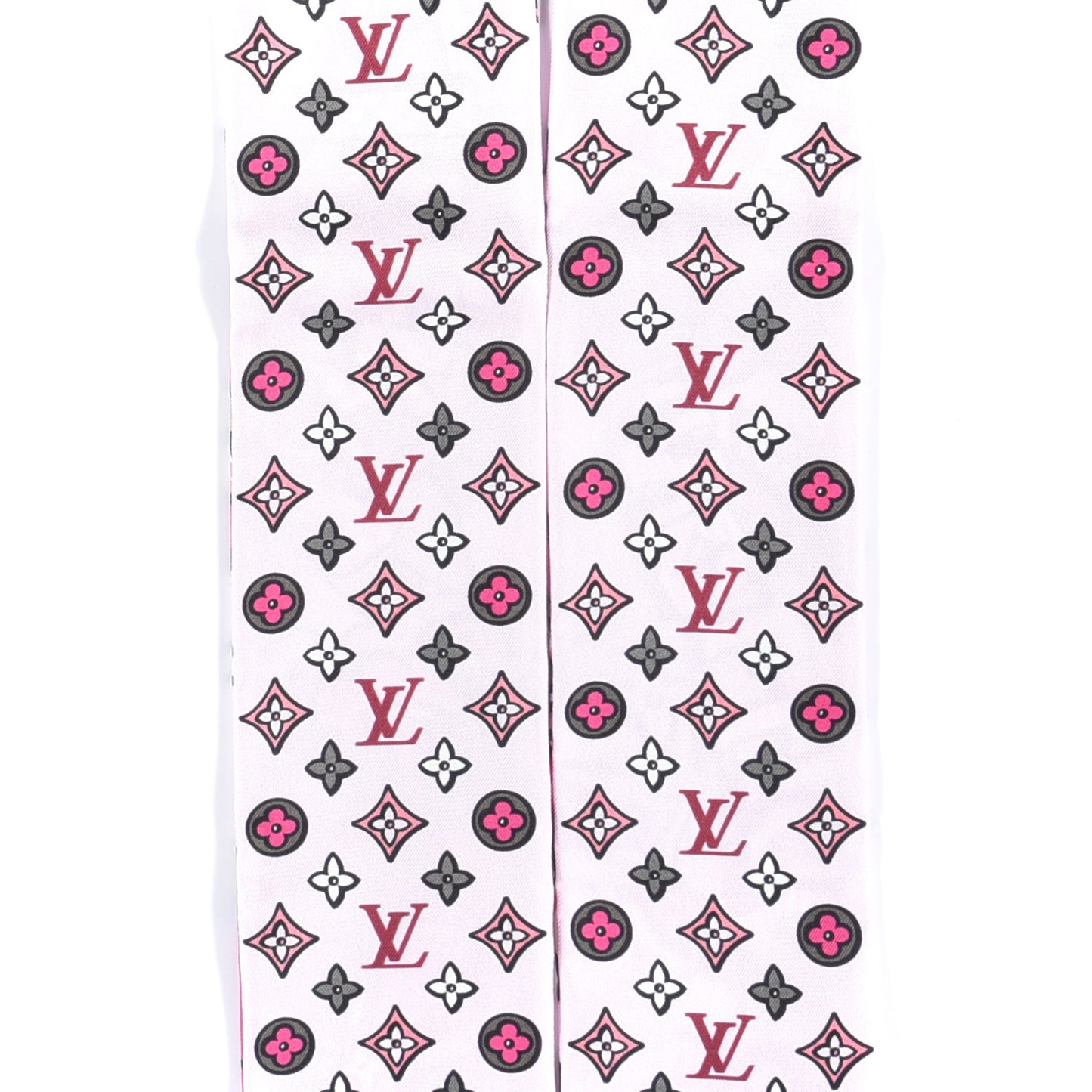 Silk Monogram Street Bandeau Rose