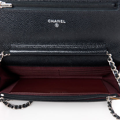 Chanel Caviar Quilted Wallet on Chain WOC Black 5 of 11