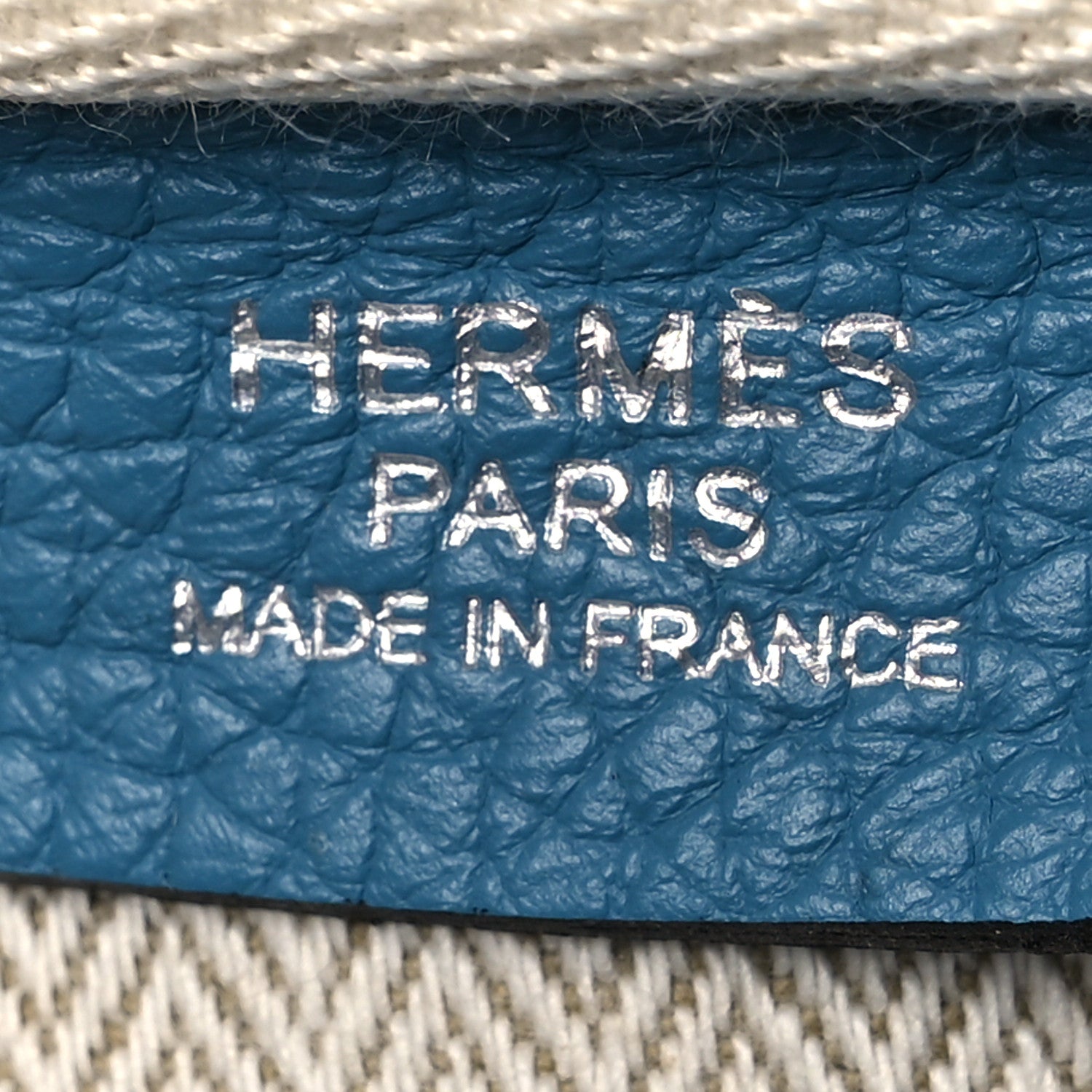 Hermes Taurillon Clemence Victoria II 35 Blue Jean 6 of 15