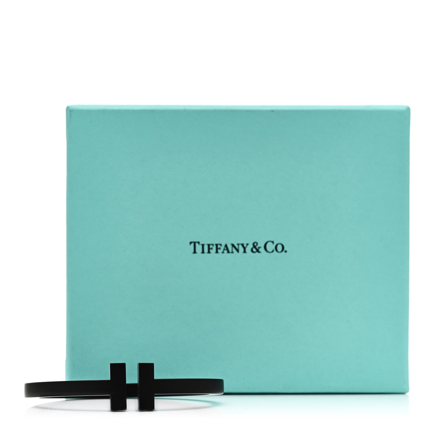 Tiffany Black-Coated Stainless Steel T Square Bracelet 4 of 4